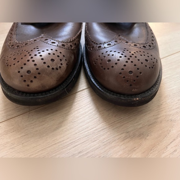 Tod’s leather wing tip derby shoes brown rubber sole - Picture 6 of 16